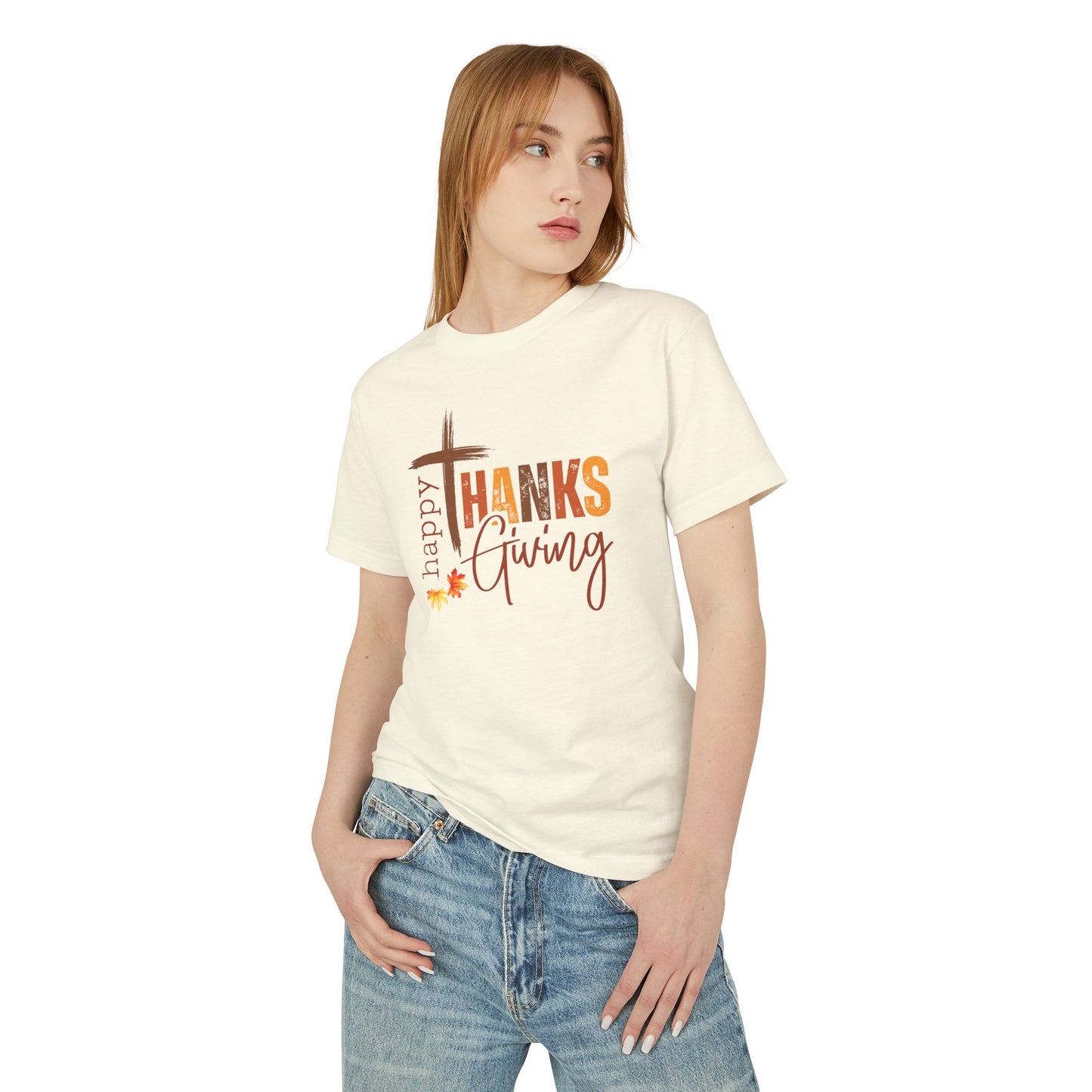 Happy Thanks Giving Unisex Garment-Dyed Heavyweight Cotton Tee