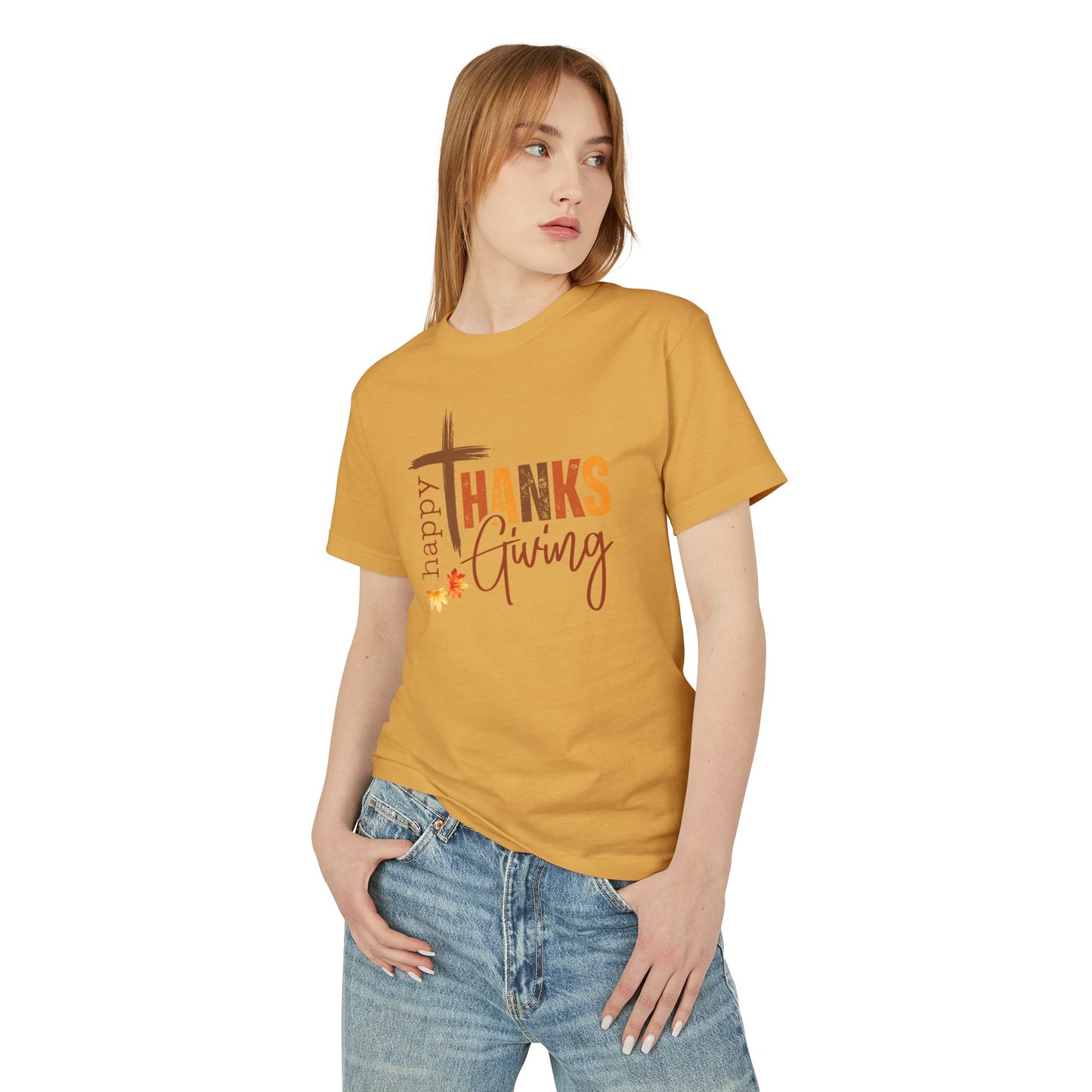 Happy Thanks Giving Unisex Garment-Dyed Heavyweight Cotton Tee