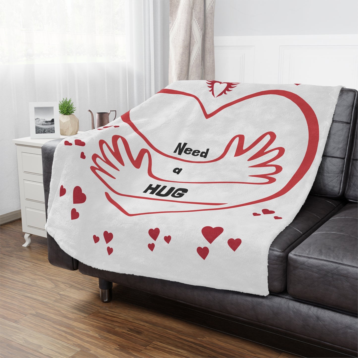 Need a Hug Microfiber Blanket