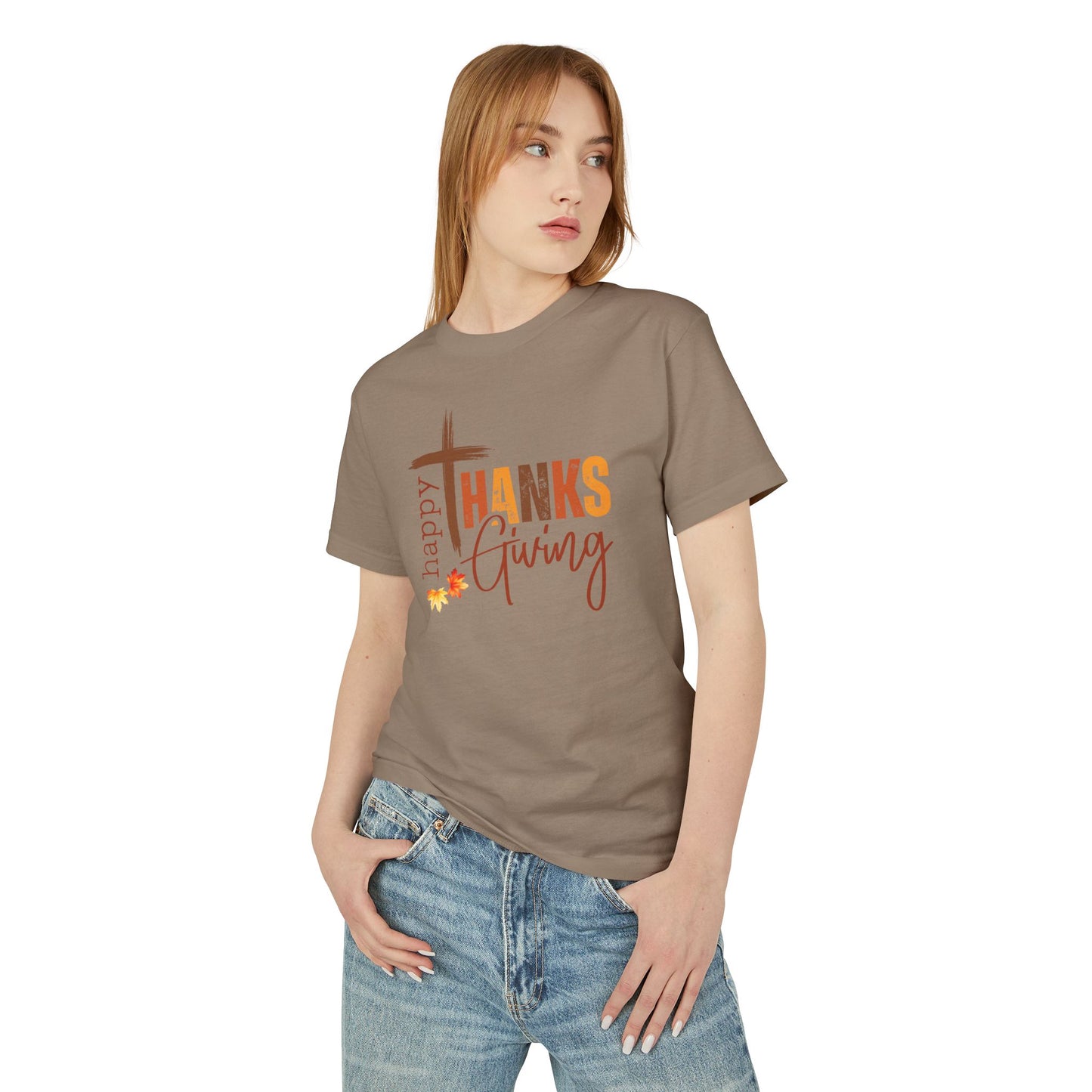 Happy Thanks Giving Unisex Garment-Dyed Heavyweight Cotton Tee