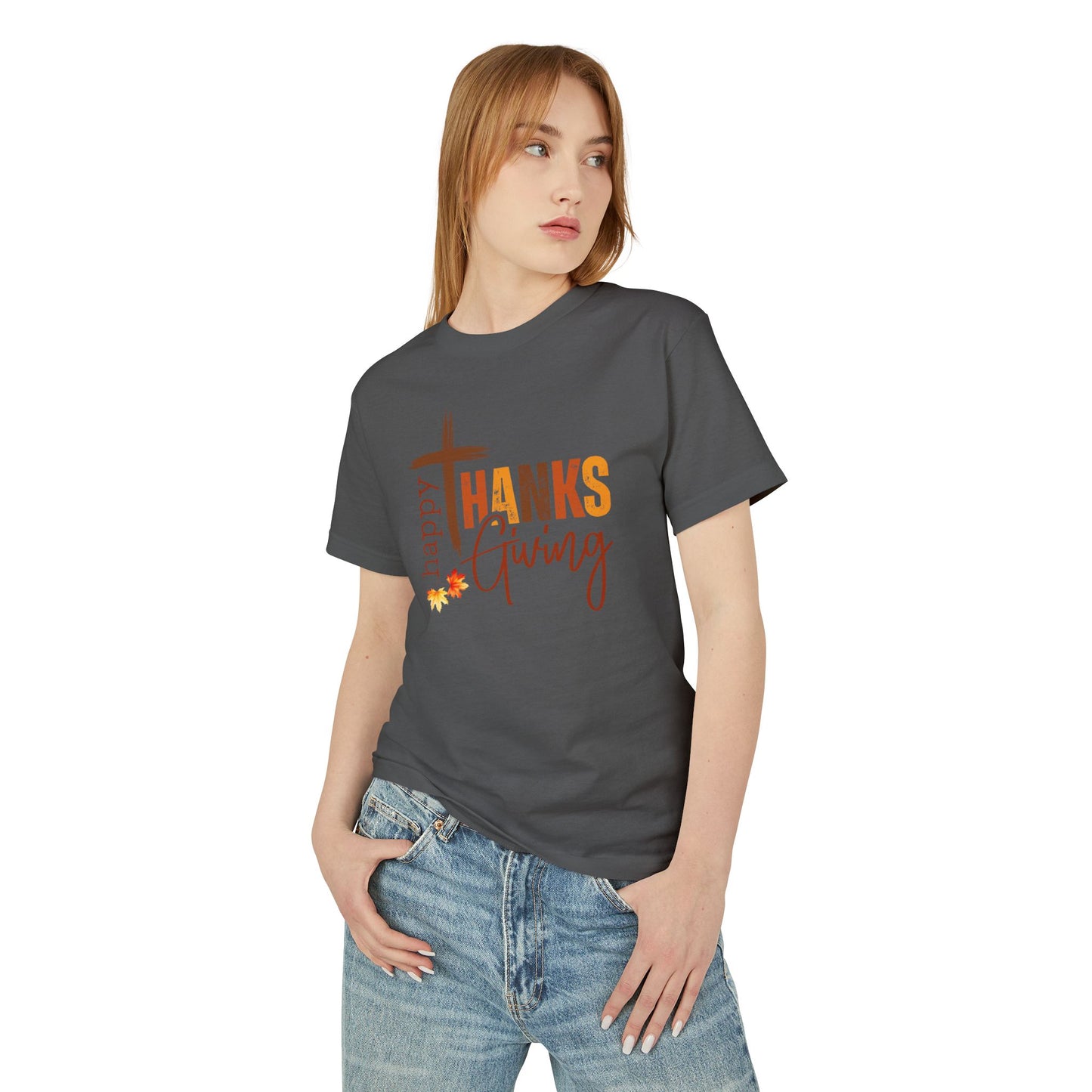 Happy Thanks Giving Unisex Garment-Dyed Heavyweight Cotton Tee