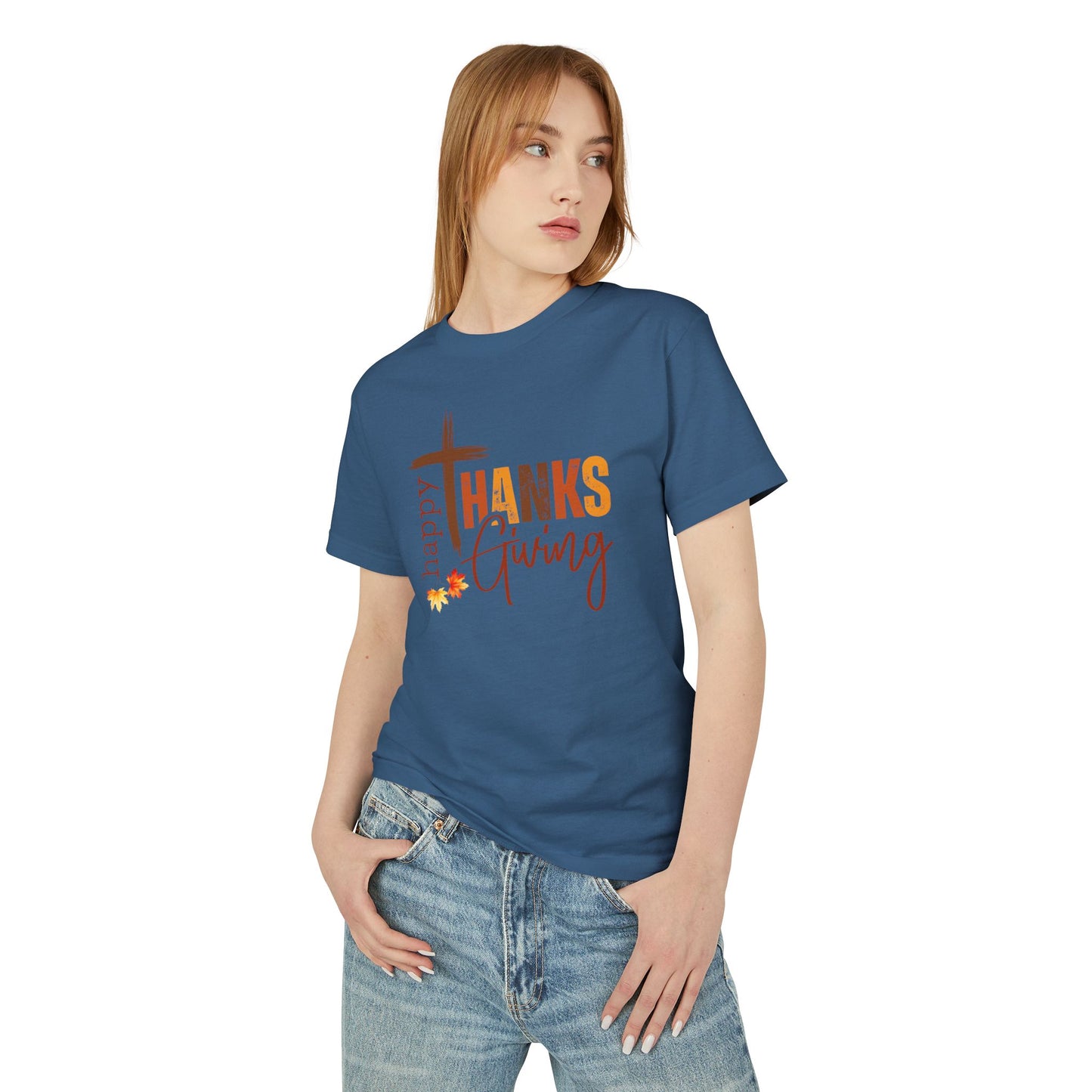Happy Thanks Giving Unisex Garment-Dyed Heavyweight Cotton Tee