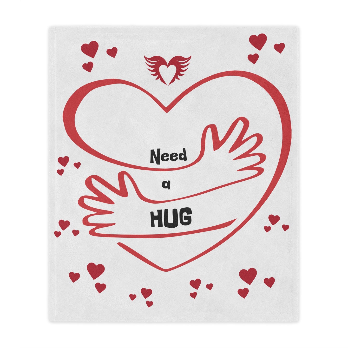 Need a Hug Microfiber Blanket