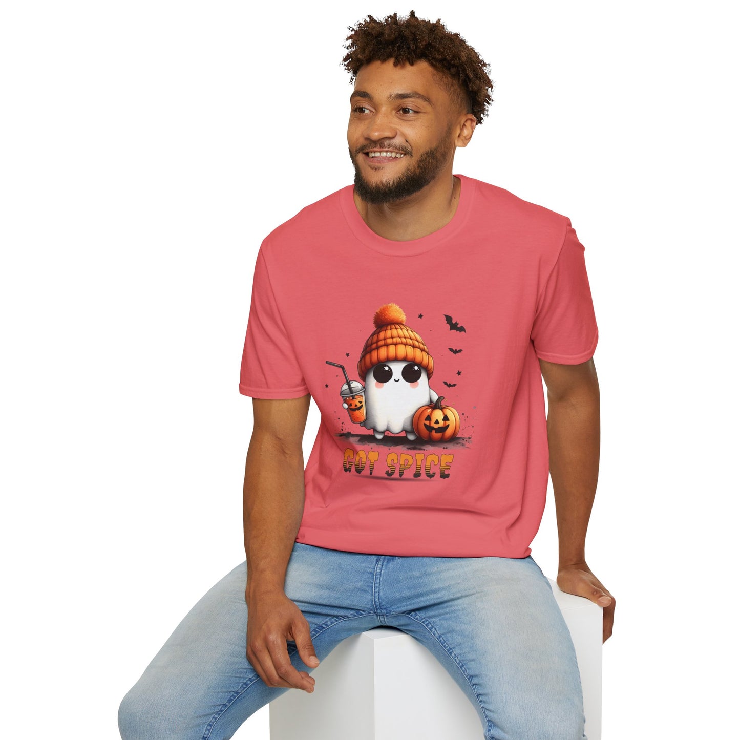 Unisex Softstyle T-Shirt Cute Ghost Lookin' For Spice