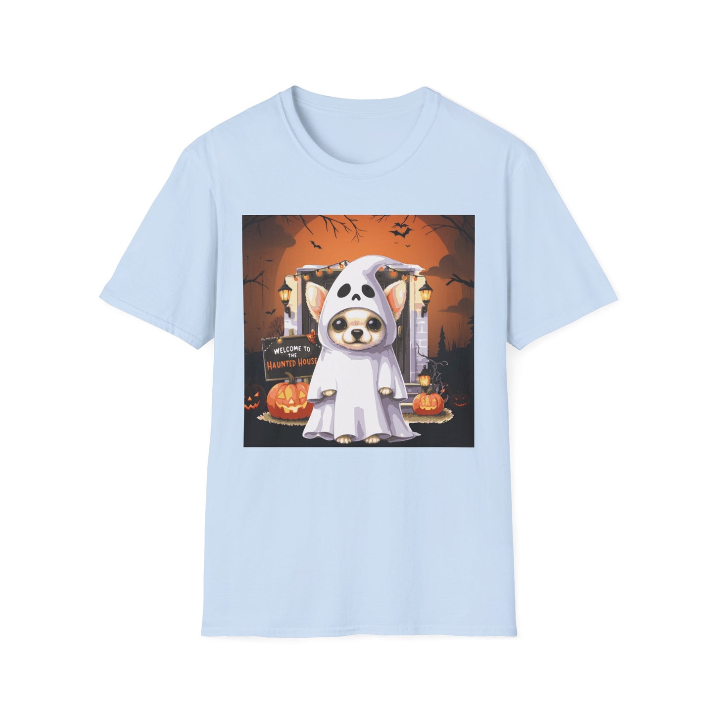 Unisex Softstyle T-Shirt - Chihuahua Ghost Puppy