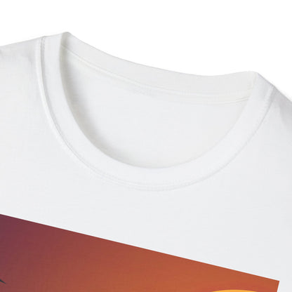 Unisex Softstyle T-Shirt - Pit Bull Pup and Pumpkins