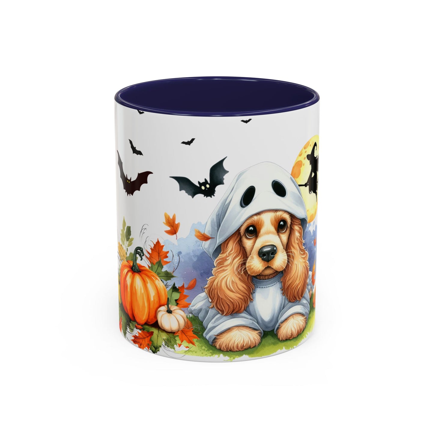 Halloween Coffee Mug (11 oz) - Cocker Spaniel Ghost Puppy