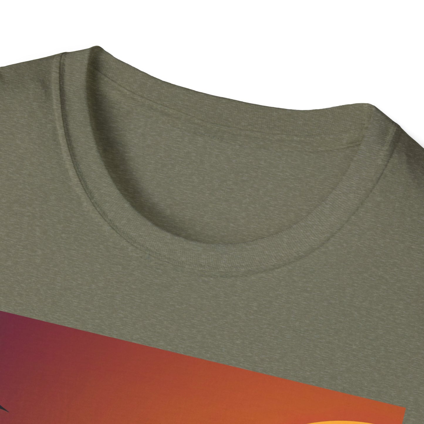 Unisex Softstyle T-Shirt - Pit Bull Pup and Pumpkins