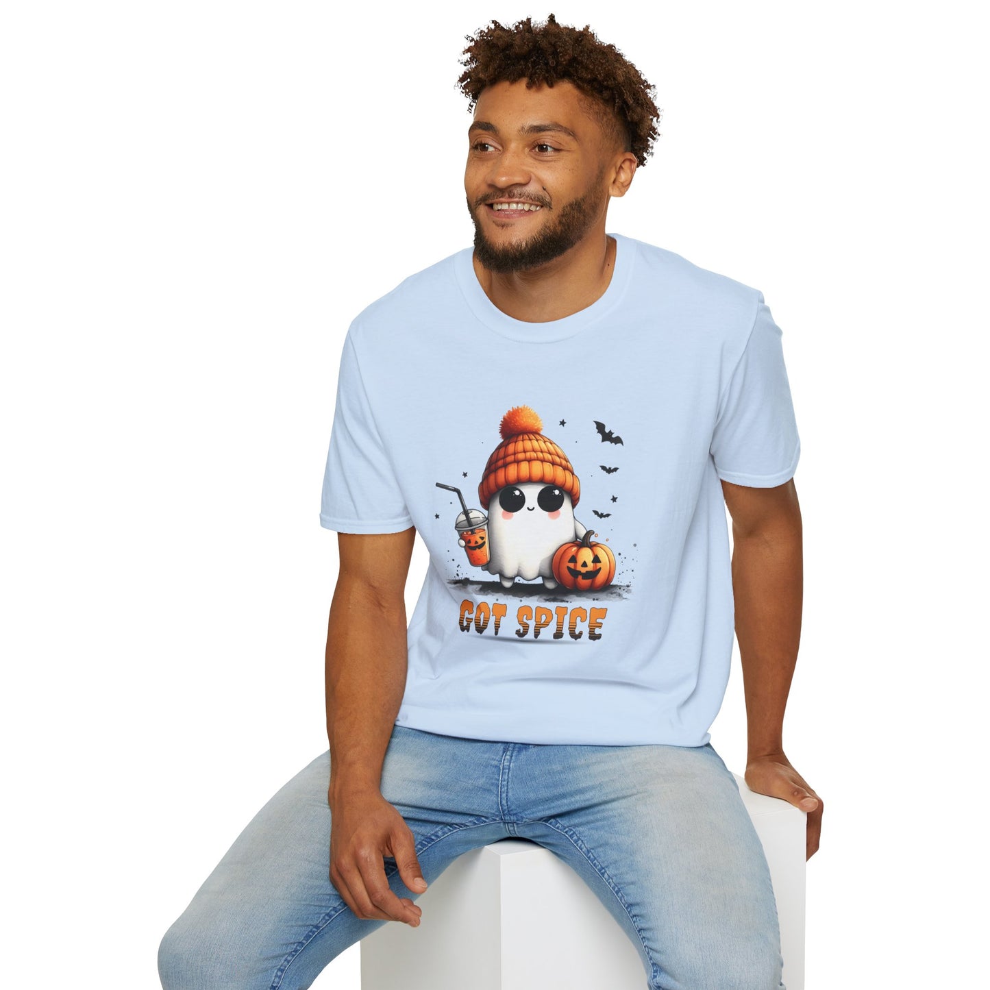 Unisex Softstyle T-Shirt Cute Ghost Lookin' For Spice