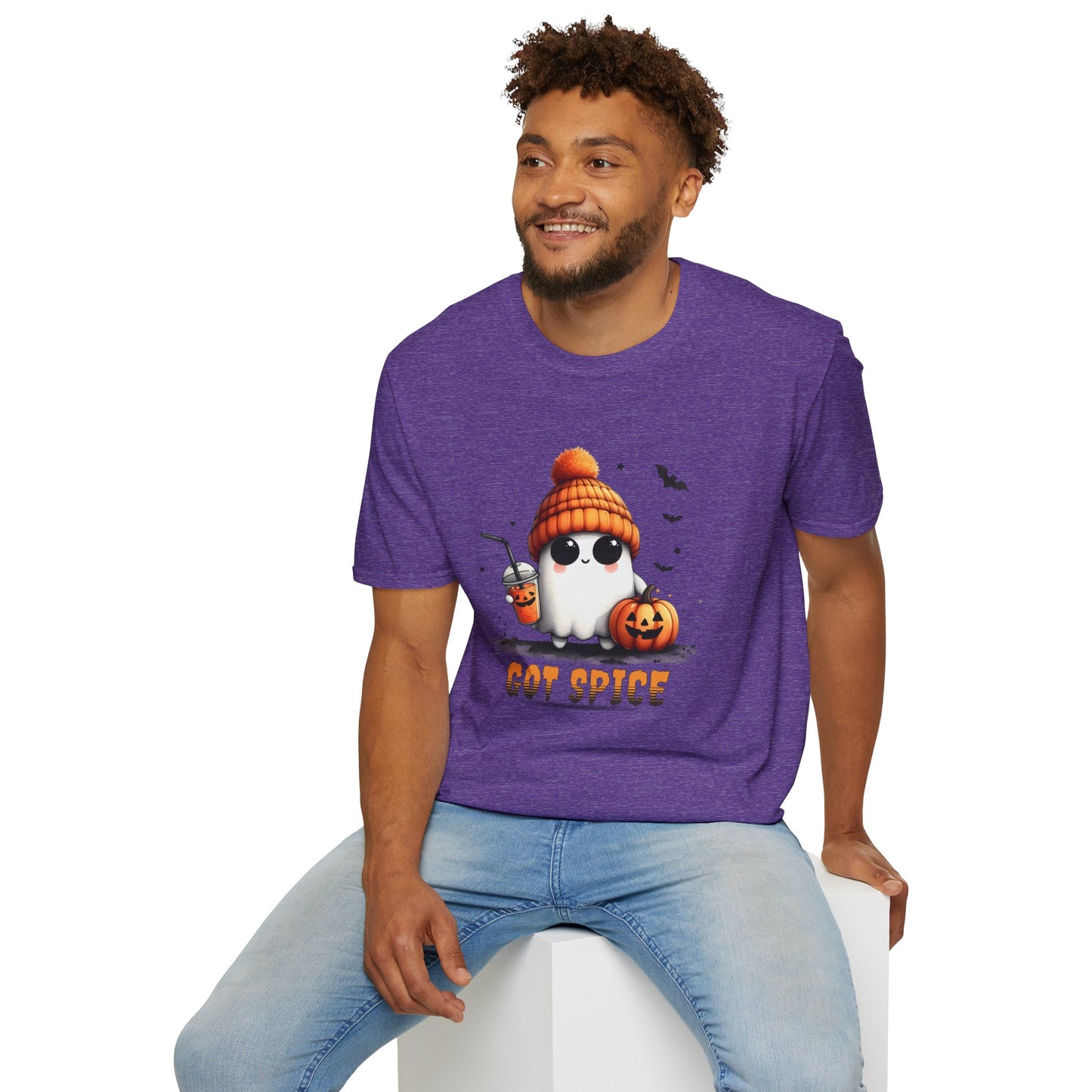 Unisex Softstyle T-Shirt Cute Ghost Lookin' For Spice