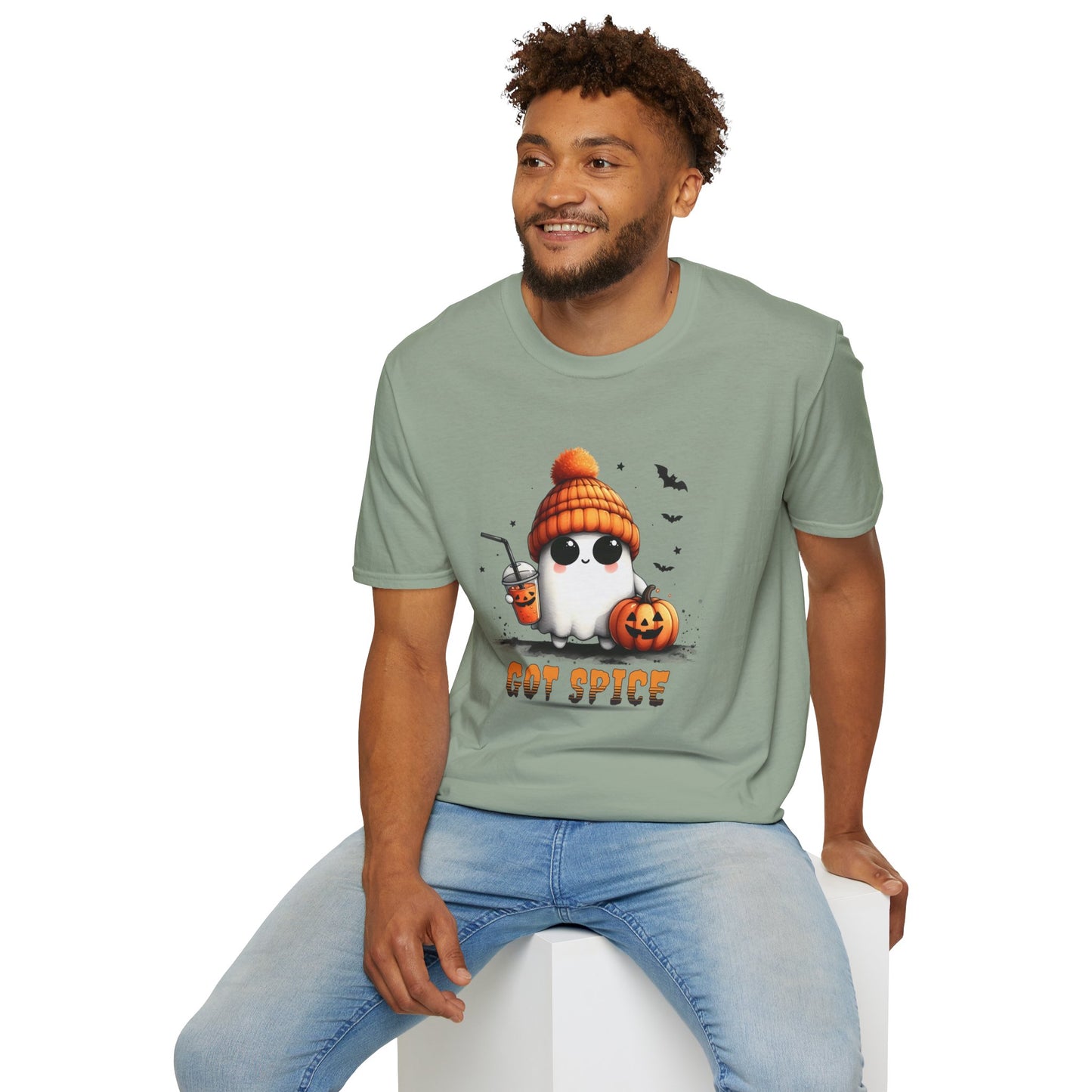 Unisex Softstyle T-Shirt Cute Ghost Lookin' For Spice