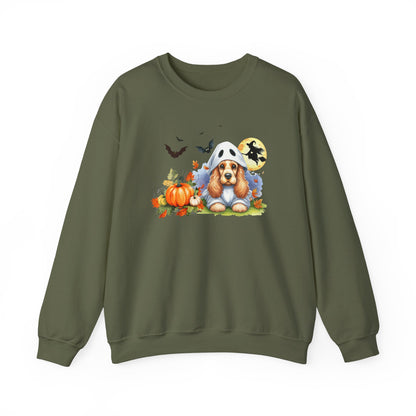 Unisex Heavy Blend™ Crewneck Sweatshirt - Cocker Spaniel Ghost Puppy