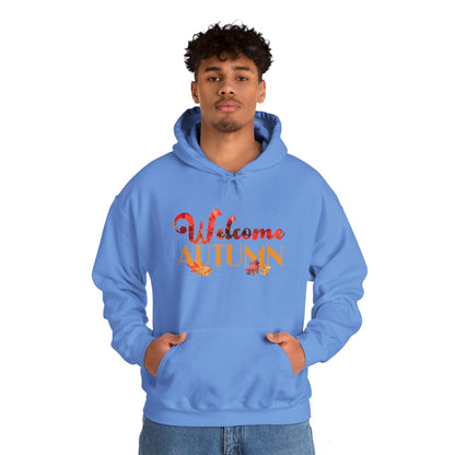 Welcome Autumn Leaves - Unisex Heavy Blend™ Hooded Sweatshirt