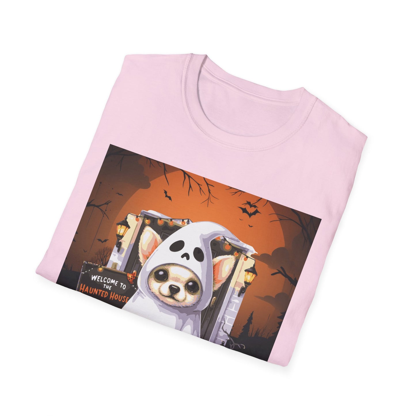 Unisex Softstyle T-Shirt - Chihuahua Ghost Puppy