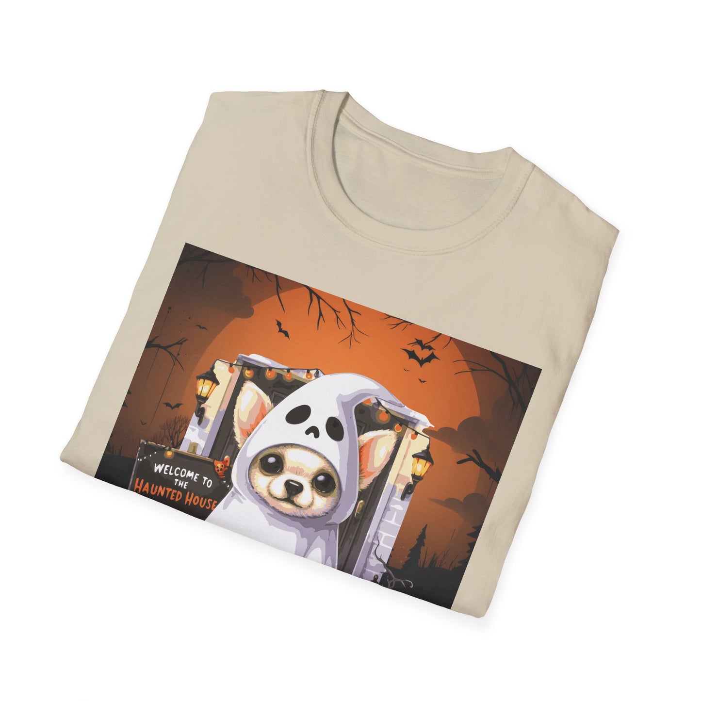 Unisex Softstyle T-Shirt - Chihuahua Ghost Puppy