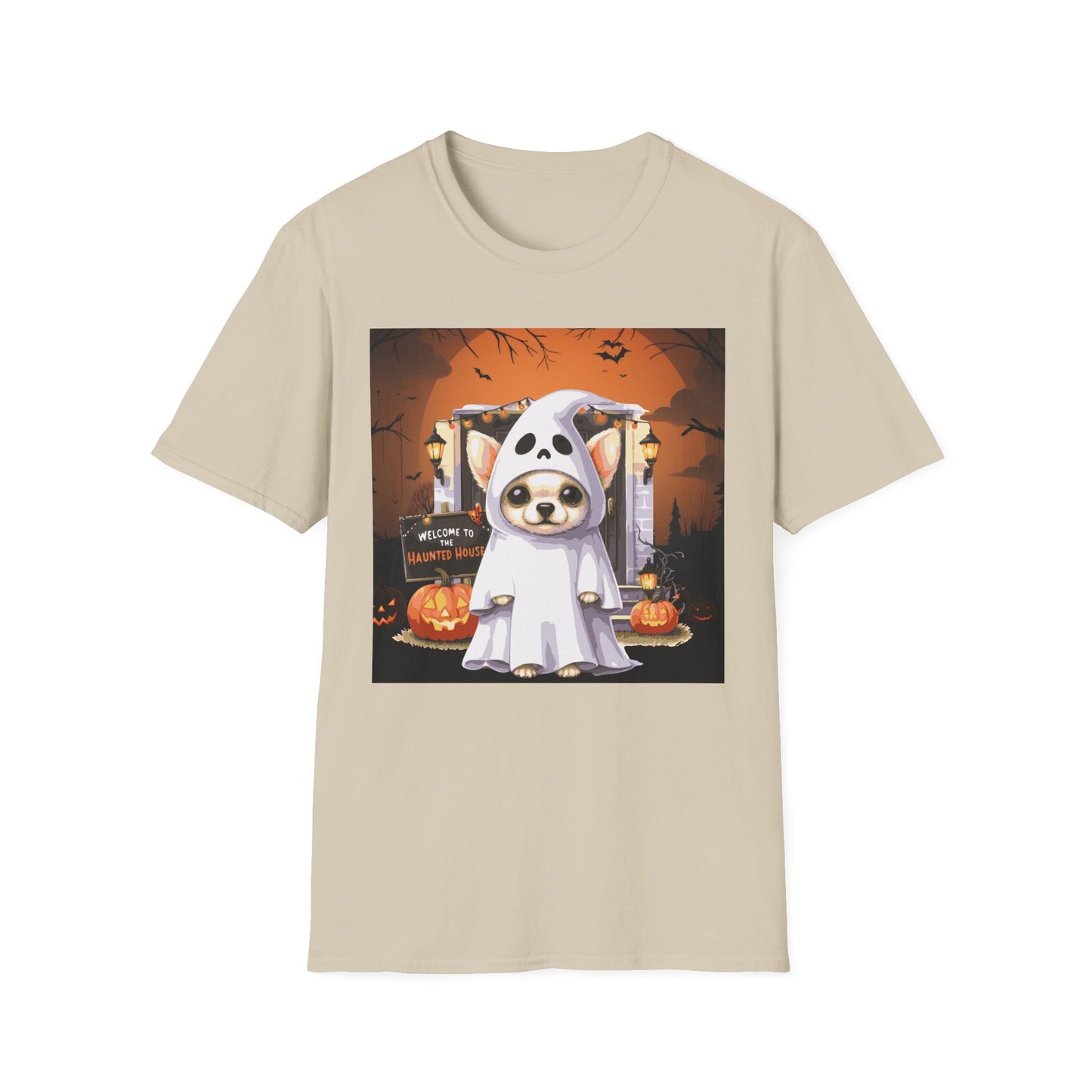 Unisex Softstyle T-Shirt - Chihuahua Ghost Puppy