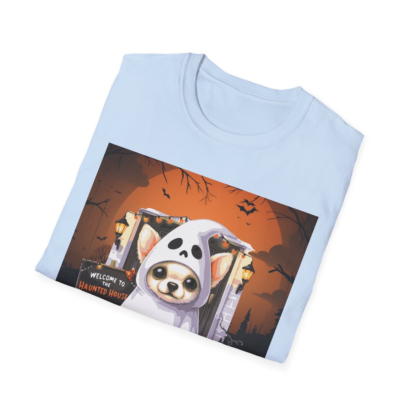 Unisex Softstyle T-Shirt - Chihuahua Ghost Puppy