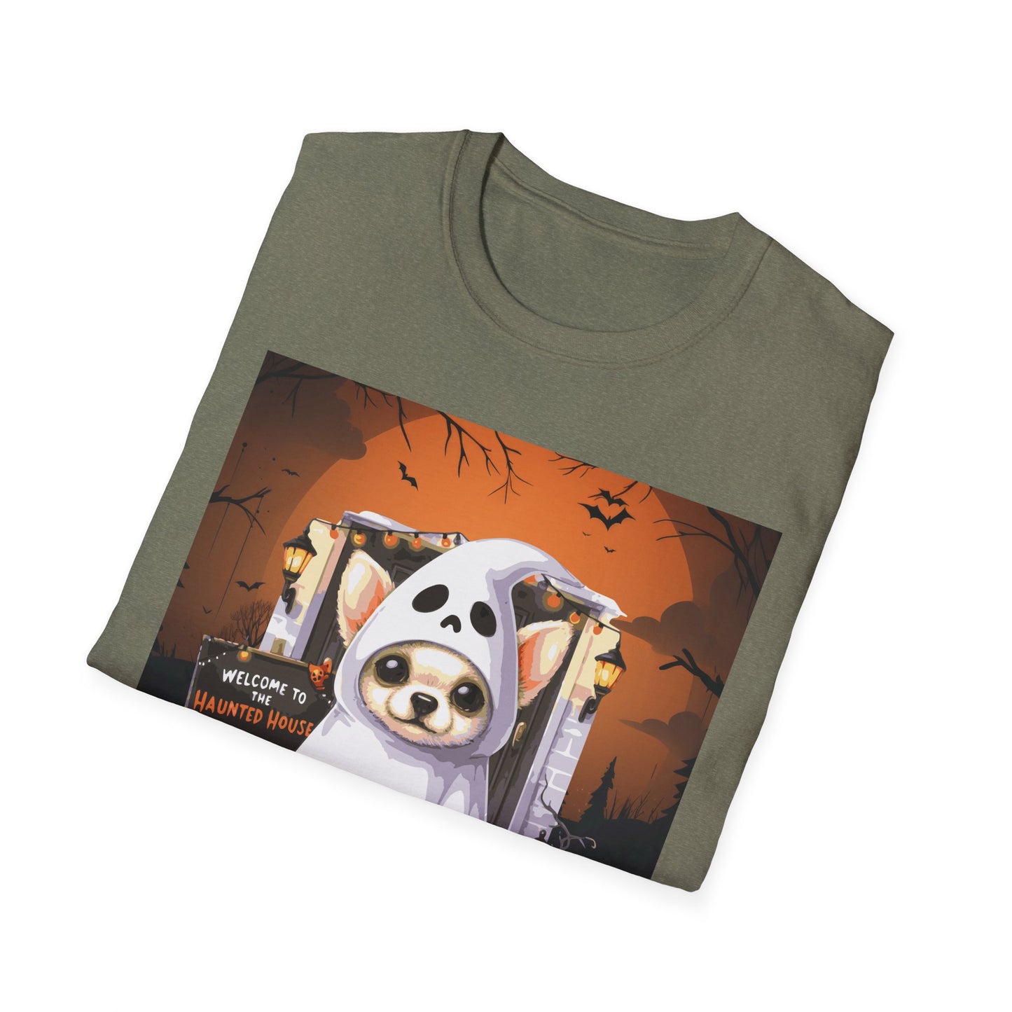 Unisex Softstyle T-Shirt - Chihuahua Ghost Puppy