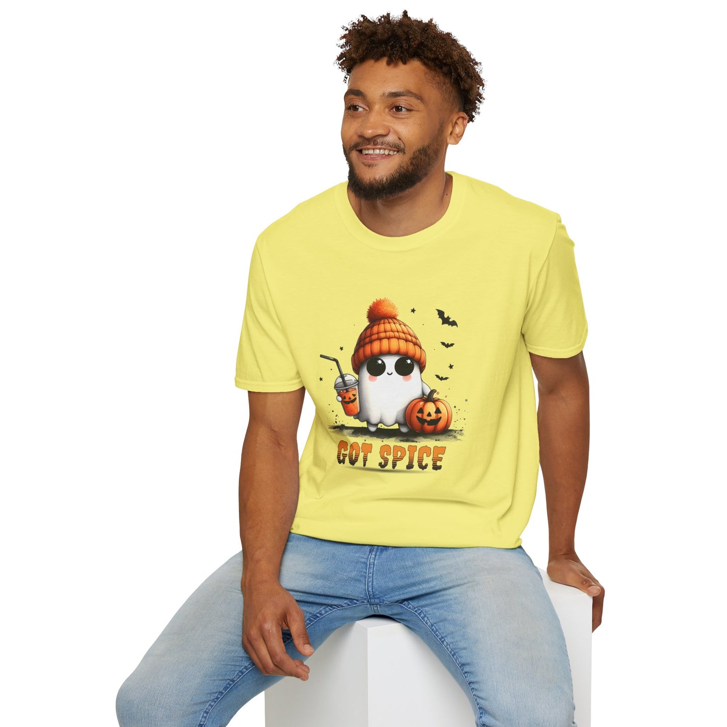 Unisex Softstyle T-Shirt Cute Ghost Lookin' For Spice