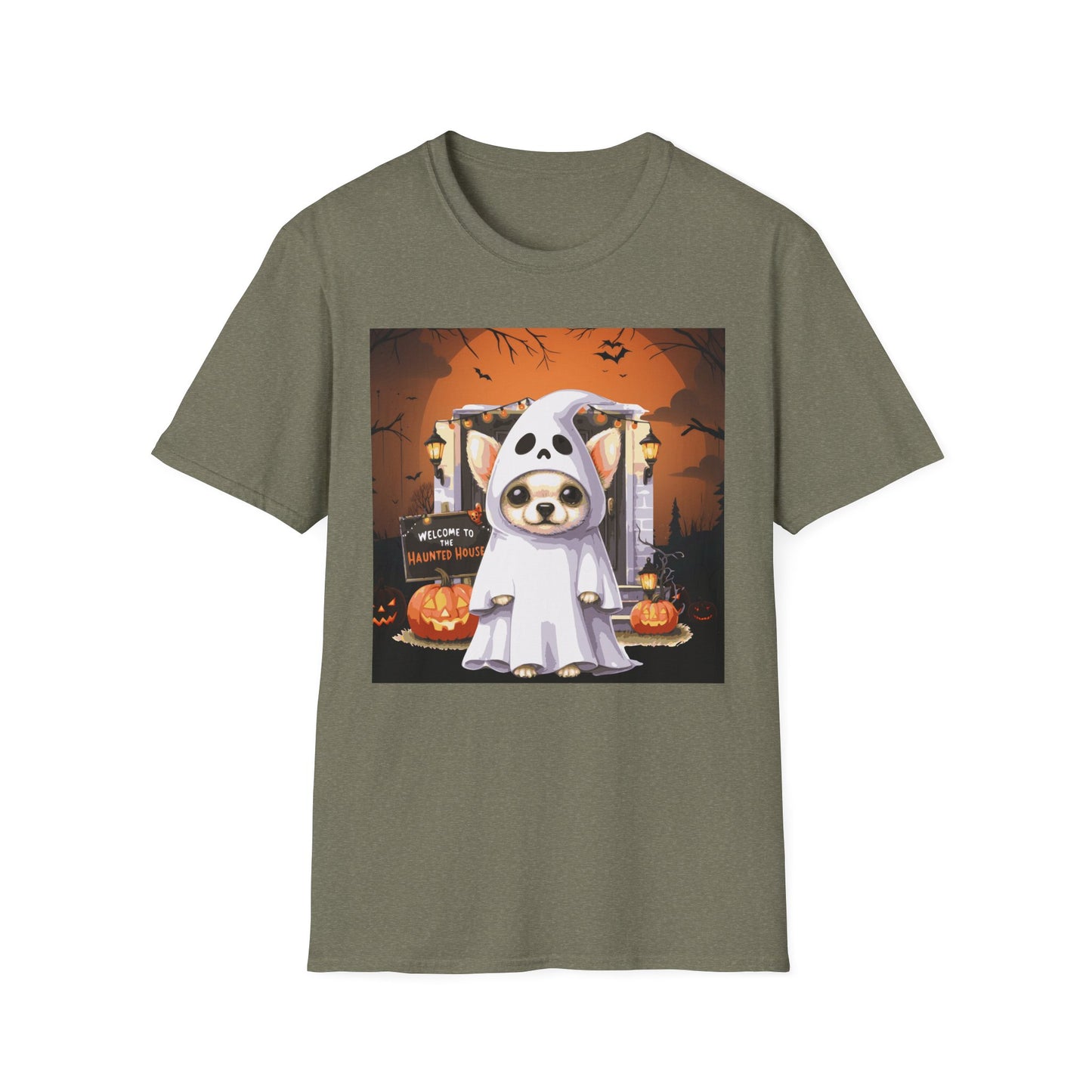 Unisex Softstyle T-Shirt - Chihuahua Ghost Puppy