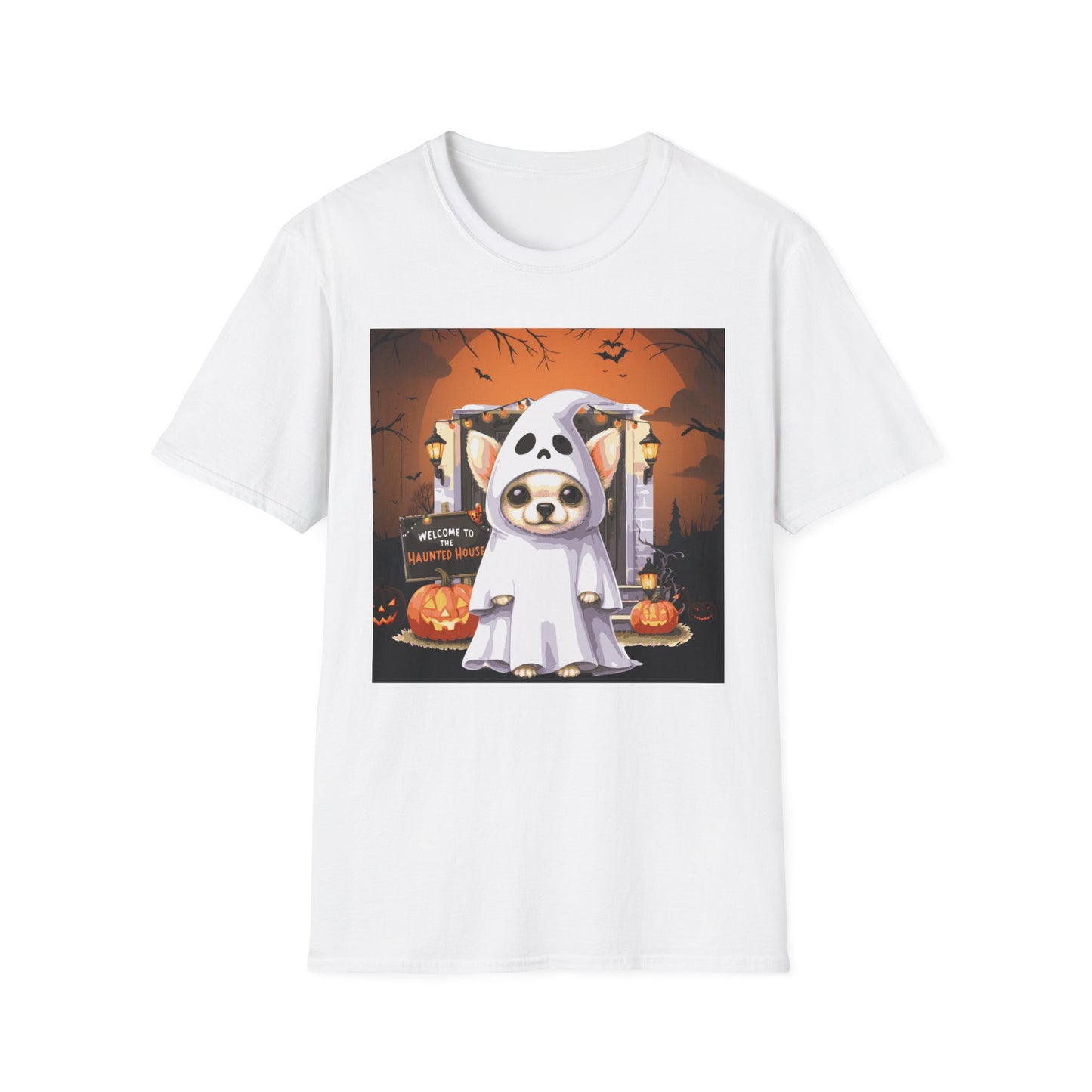 Unisex Softstyle T-Shirt - Chihuahua Ghost Puppy