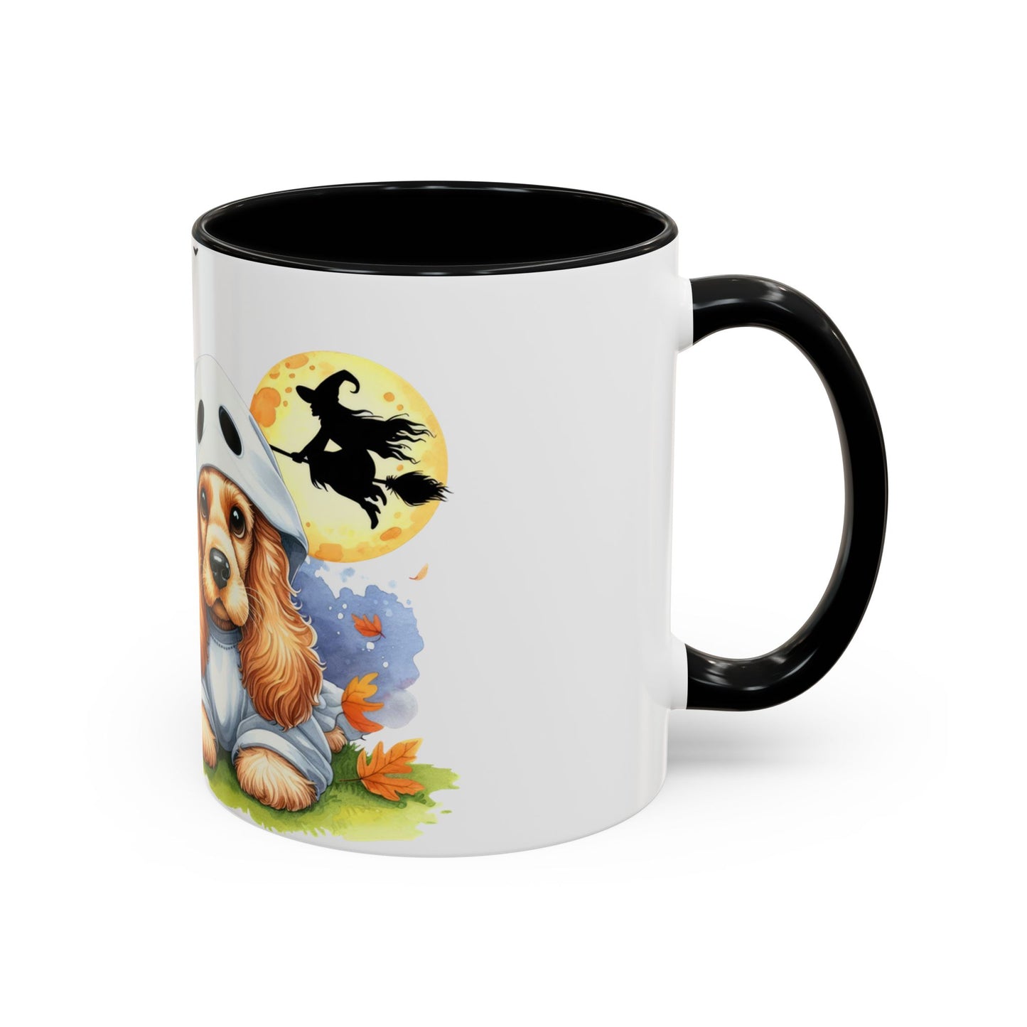 Halloween Coffee Mug (11 oz) - Cocker Spaniel Ghost Puppy
