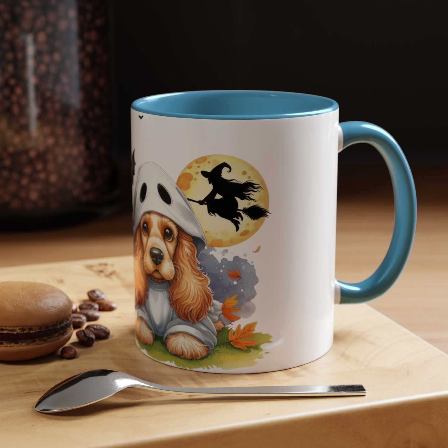 Halloween Coffee Mug (11 oz) - Cocker Spaniel Ghost Puppy