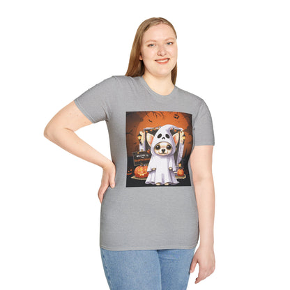 Unisex Softstyle T-Shirt - Chihuahua Ghost Puppy
