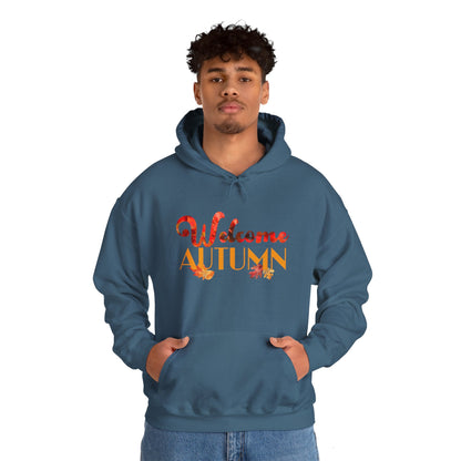Welcome Autumn Leaves - Unisex Heavy Blend™ Hooded Sweatshirt
