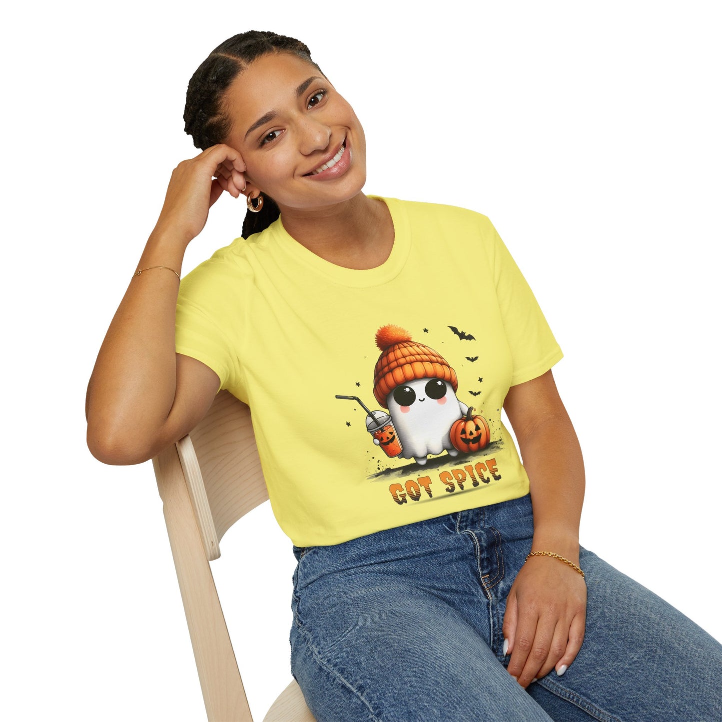 Unisex Softstyle T-Shirt Cute Ghost Lookin' For Spice