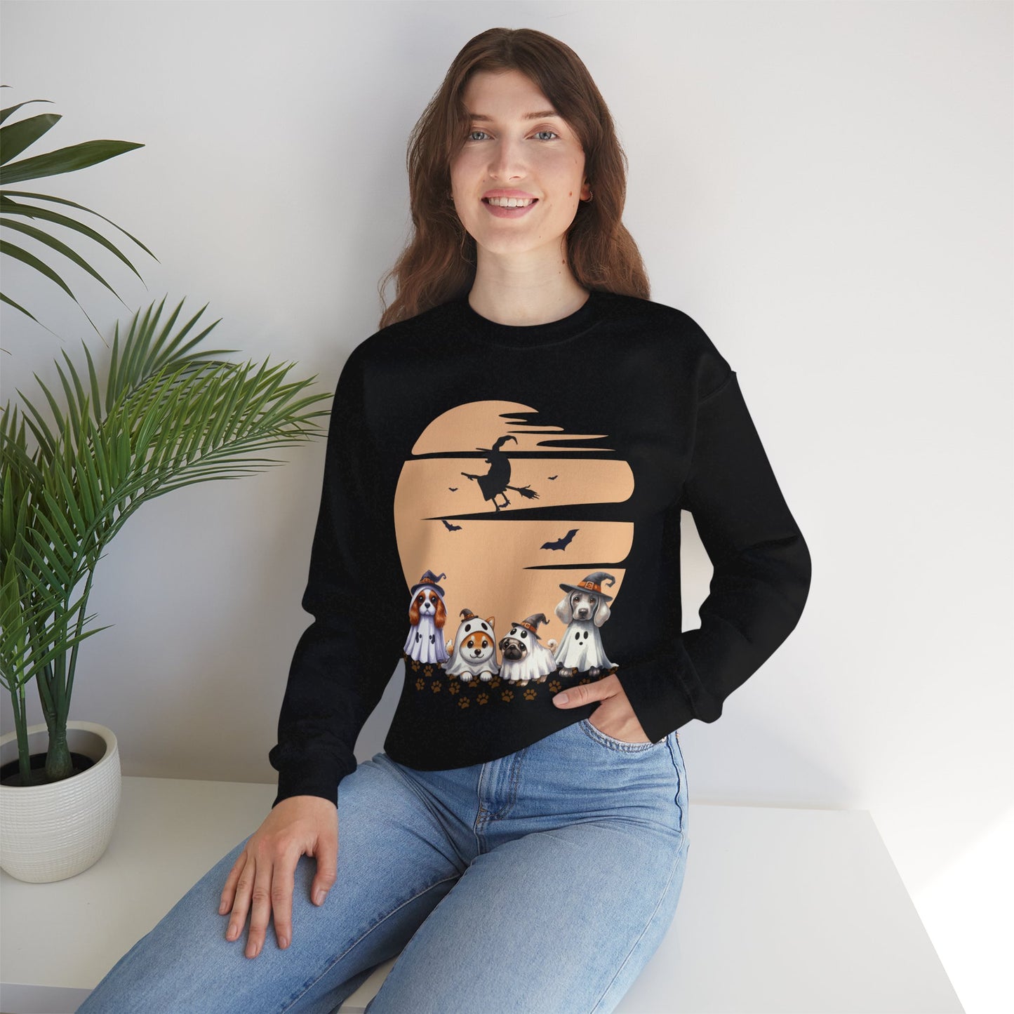 Halloween Witch's Puppy Club Sweatshirt