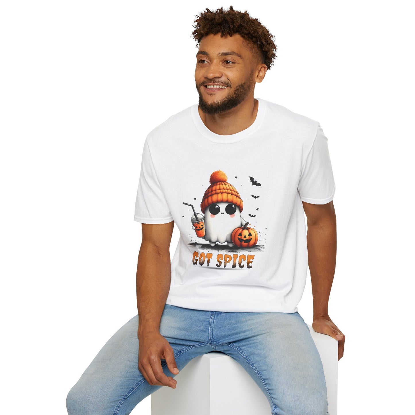 Unisex Softstyle T-Shirt Cute Ghost Lookin' For Spice