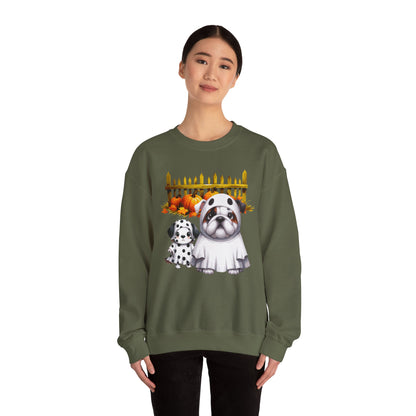 Unisex Heavy Blend™ Crewneck Sweatshirt - Bull Dog and Dalmatian Puppies