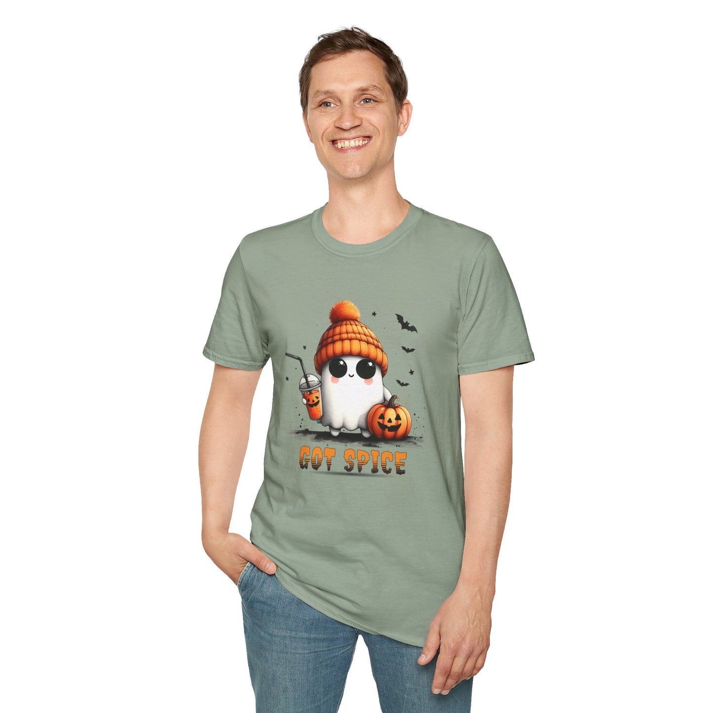 Unisex Softstyle T-Shirt Cute Ghost Lookin' For Spice