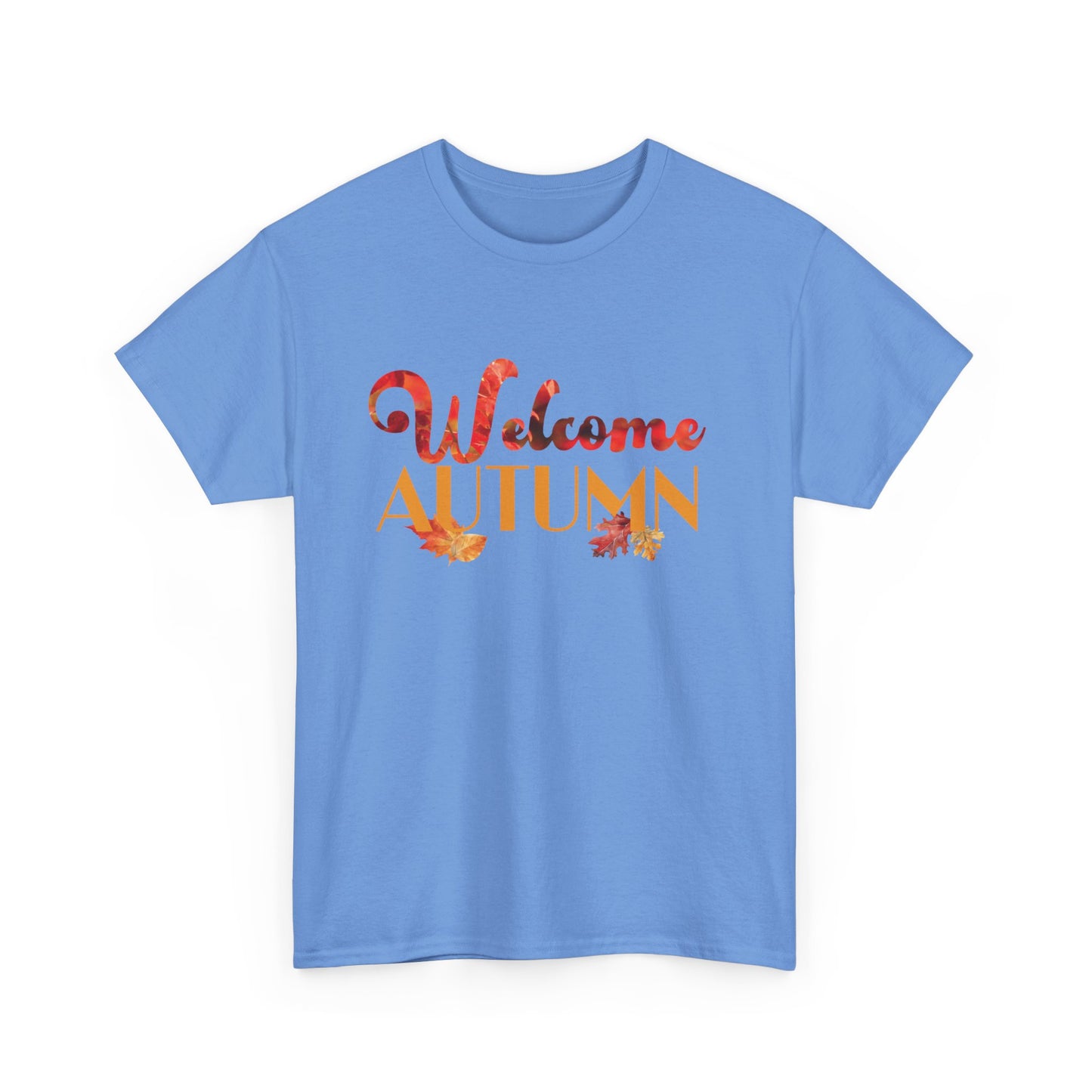 Welcome Autumn Leaves - Unisex Heavy Cotton Tee