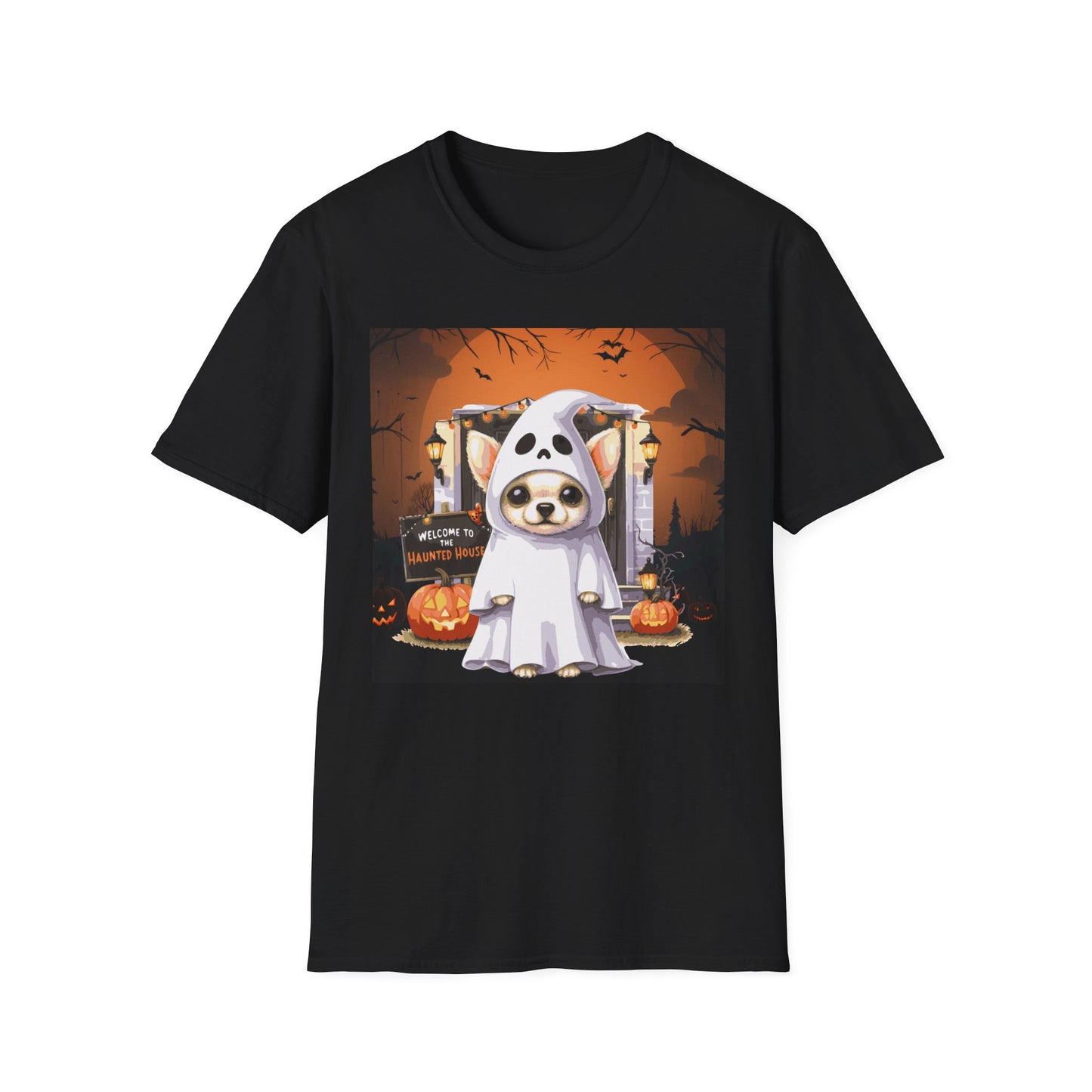 Unisex Softstyle T-Shirt - Chihuahua Ghost Puppy