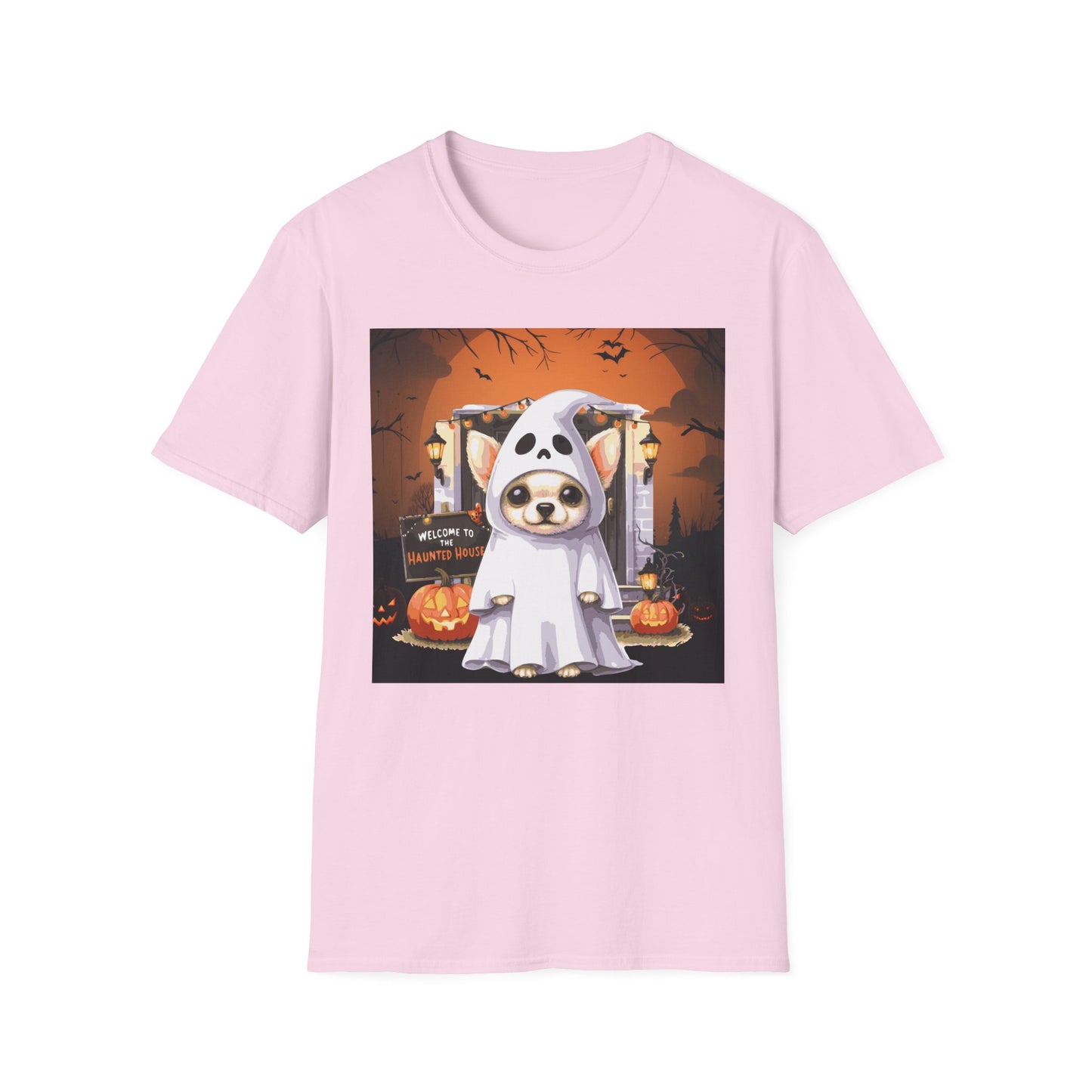 Unisex Softstyle T-Shirt - Chihuahua Ghost Puppy