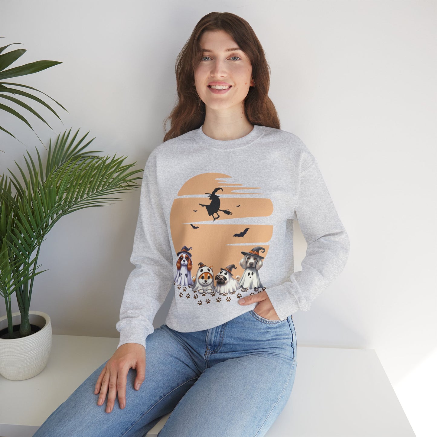 Halloween Witch's Puppy Club Sweatshirt