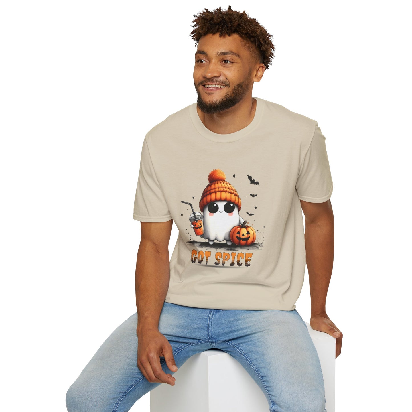 Unisex Softstyle T-Shirt Cute Ghost Lookin' For Spice