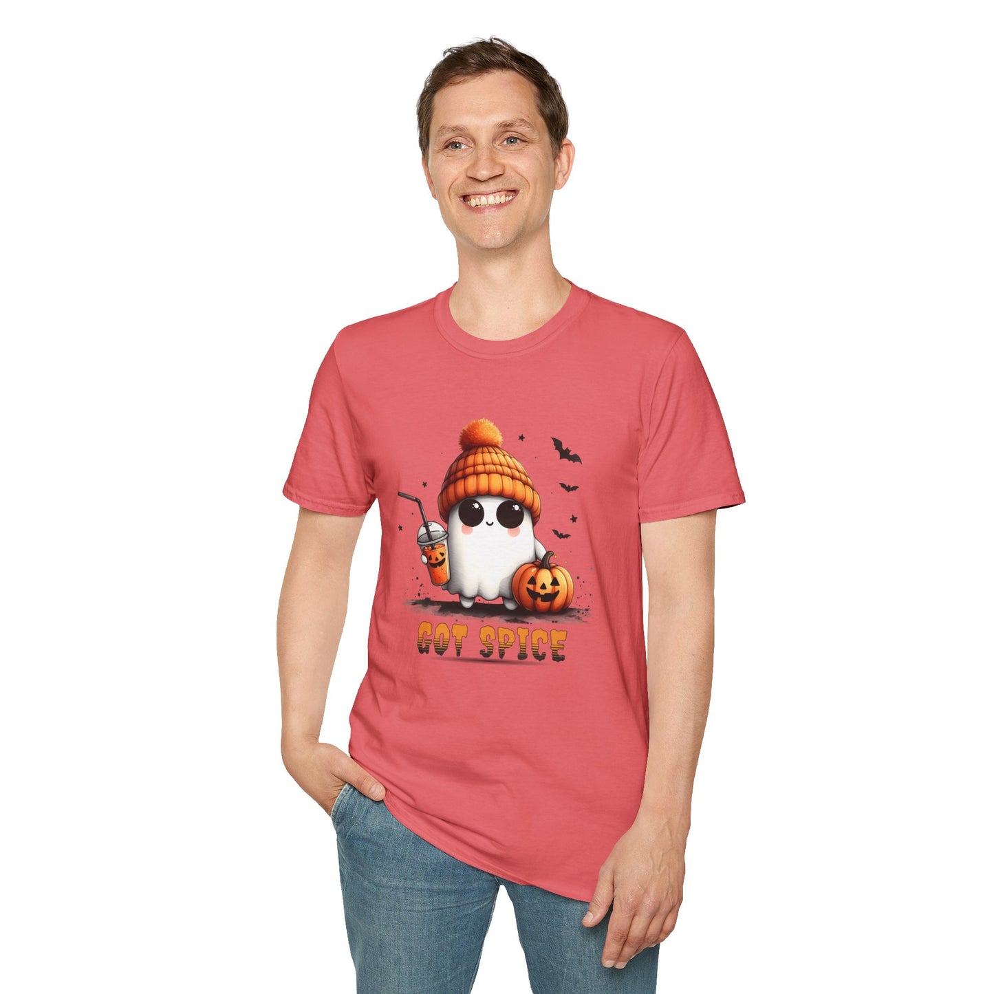 Unisex Softstyle T-Shirt Cute Ghost Lookin' For Spice