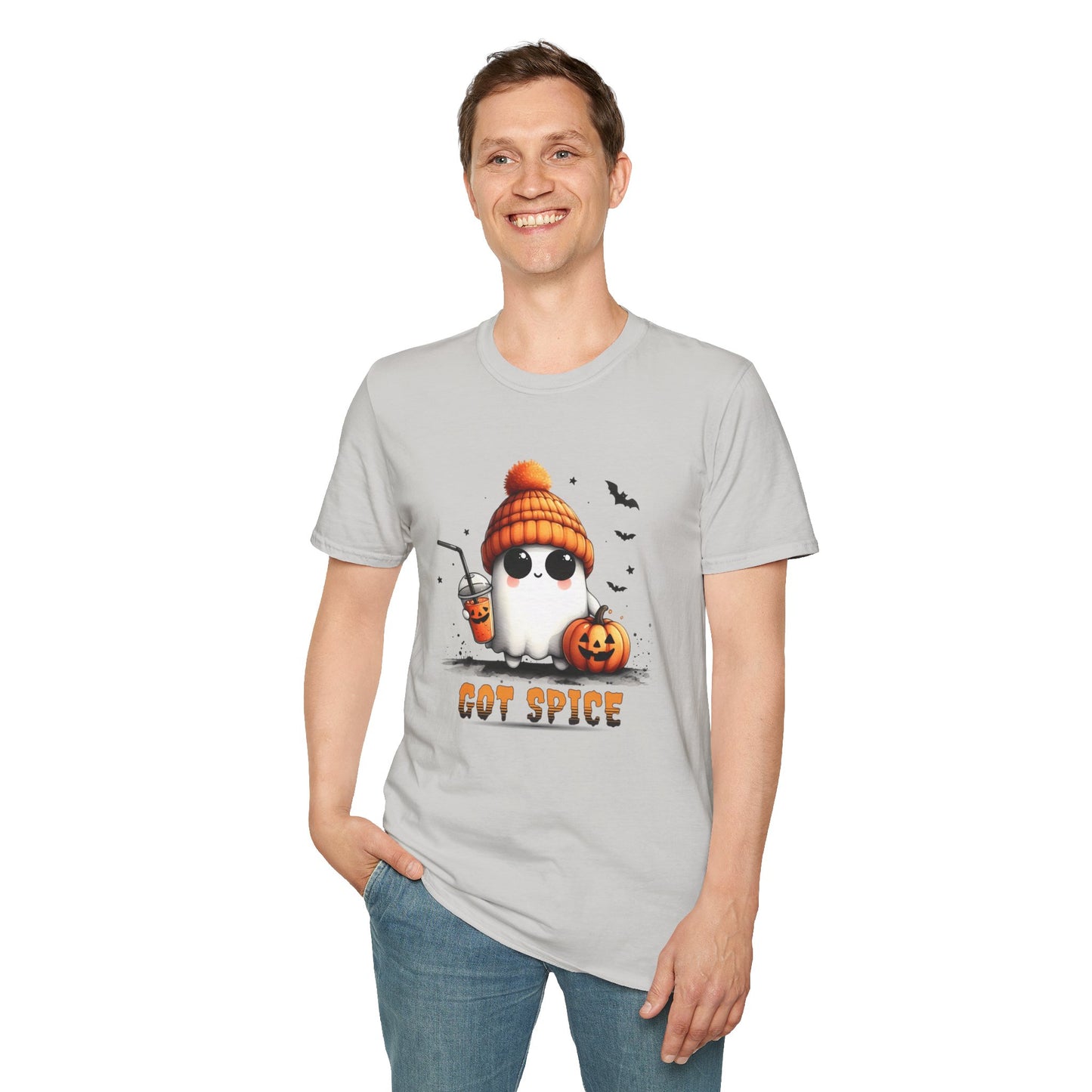 Unisex Softstyle T-Shirt Cute Ghost Lookin' For Spice