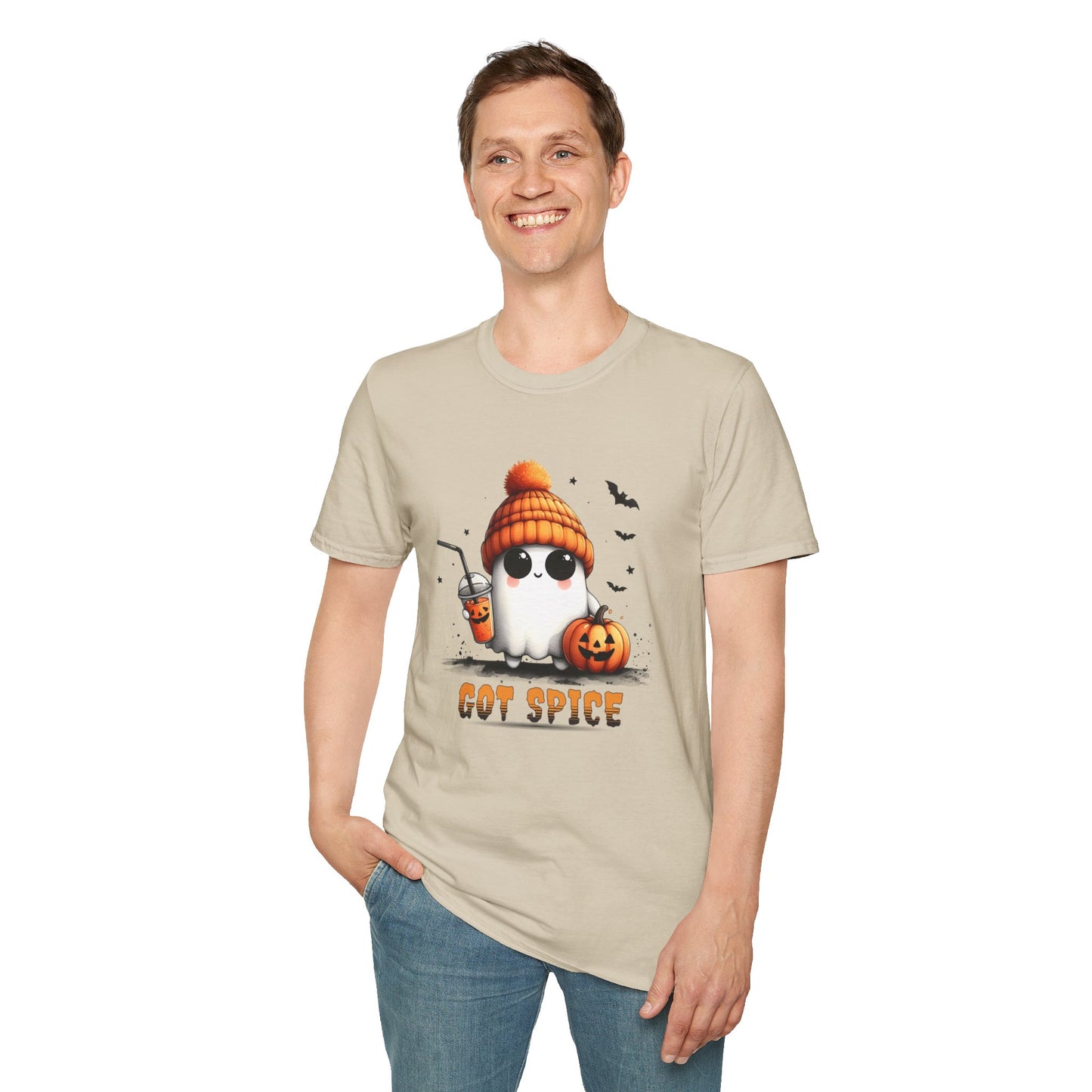 Unisex Softstyle T-Shirt Cute Ghost Lookin' For Spice