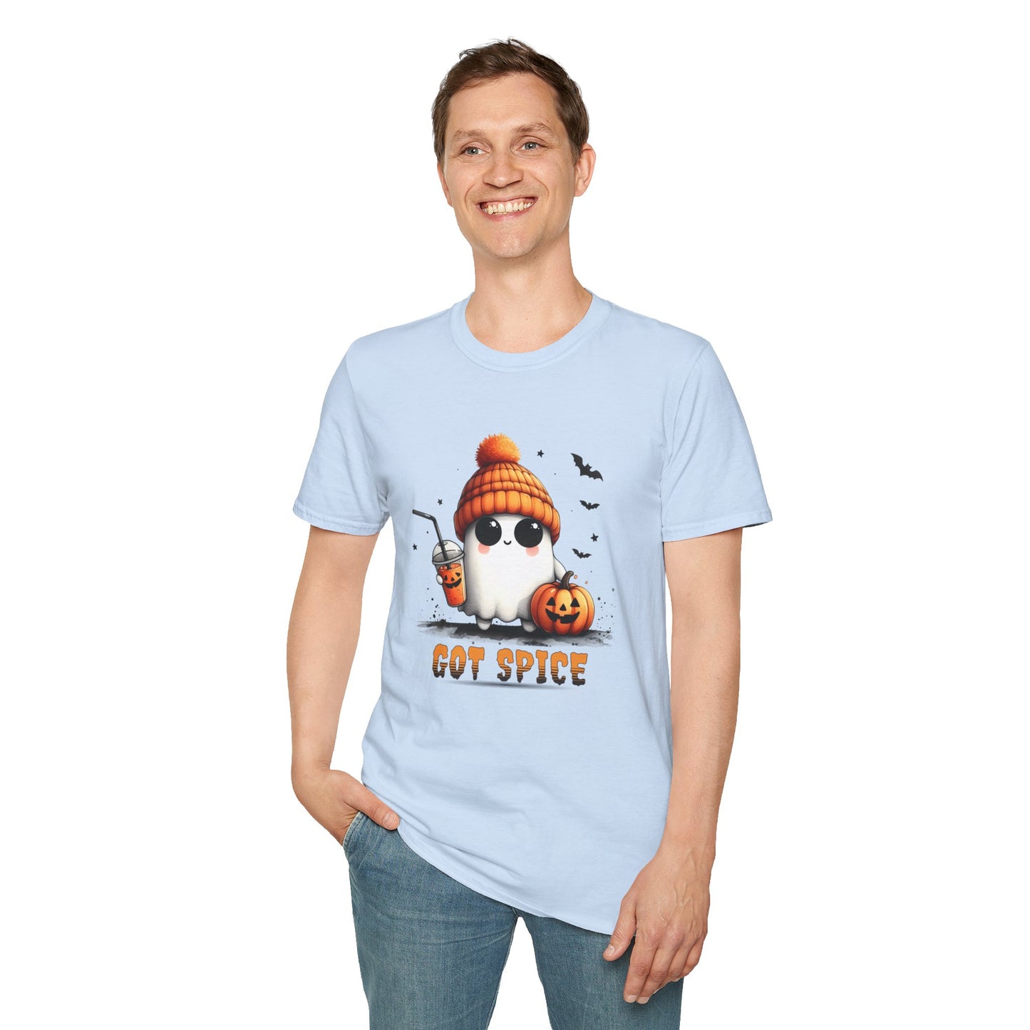 Unisex Softstyle T-Shirt Cute Ghost Lookin' For Spice