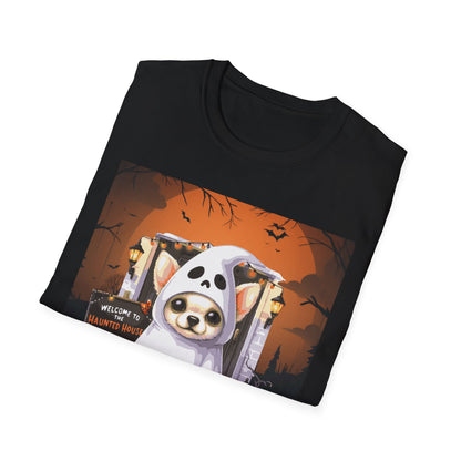 Unisex Softstyle T-Shirt - Chihuahua Ghost Puppy