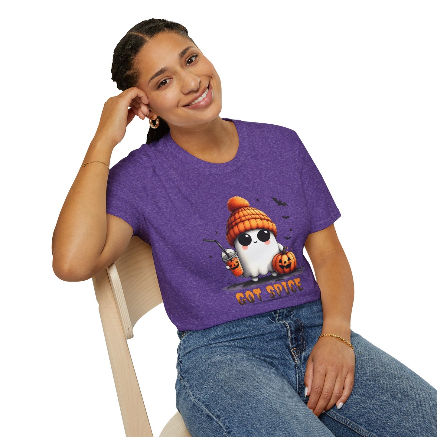 Unisex Softstyle T-Shirt Cute Ghost Lookin' For Spice